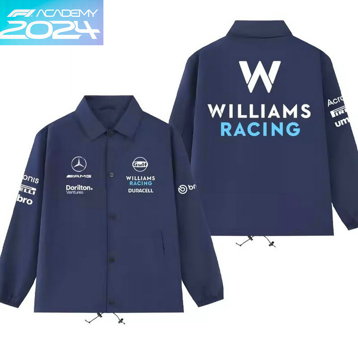 2024 Veste Williams Racing F1 AMG Surchemise épaisse Homme